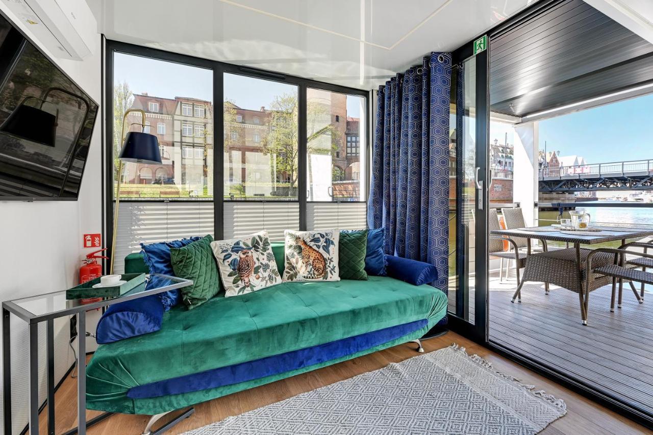 Domy Na Wodzie - La Mare Motlava Houseboats With Sauna By Downtown Apartments Gdansk Bagian luar foto