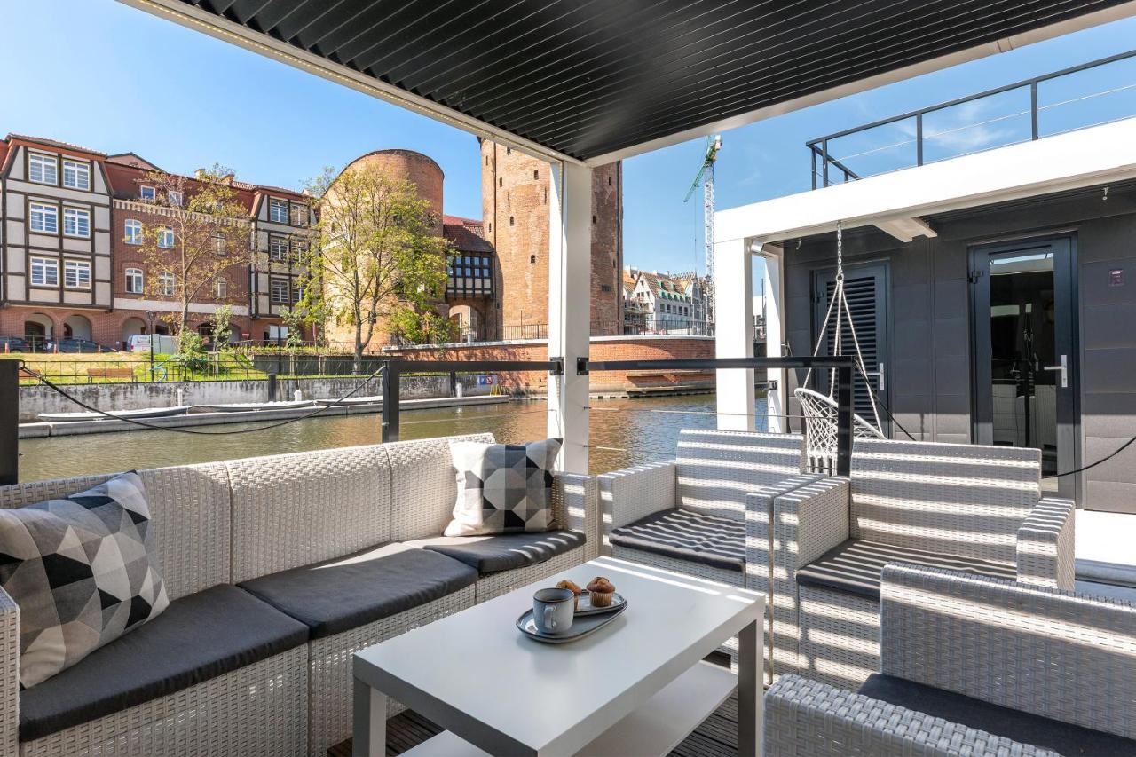 Domy Na Wodzie - La Mare Motlava Houseboats With Sauna By Downtown Apartments Gdansk Bagian luar foto