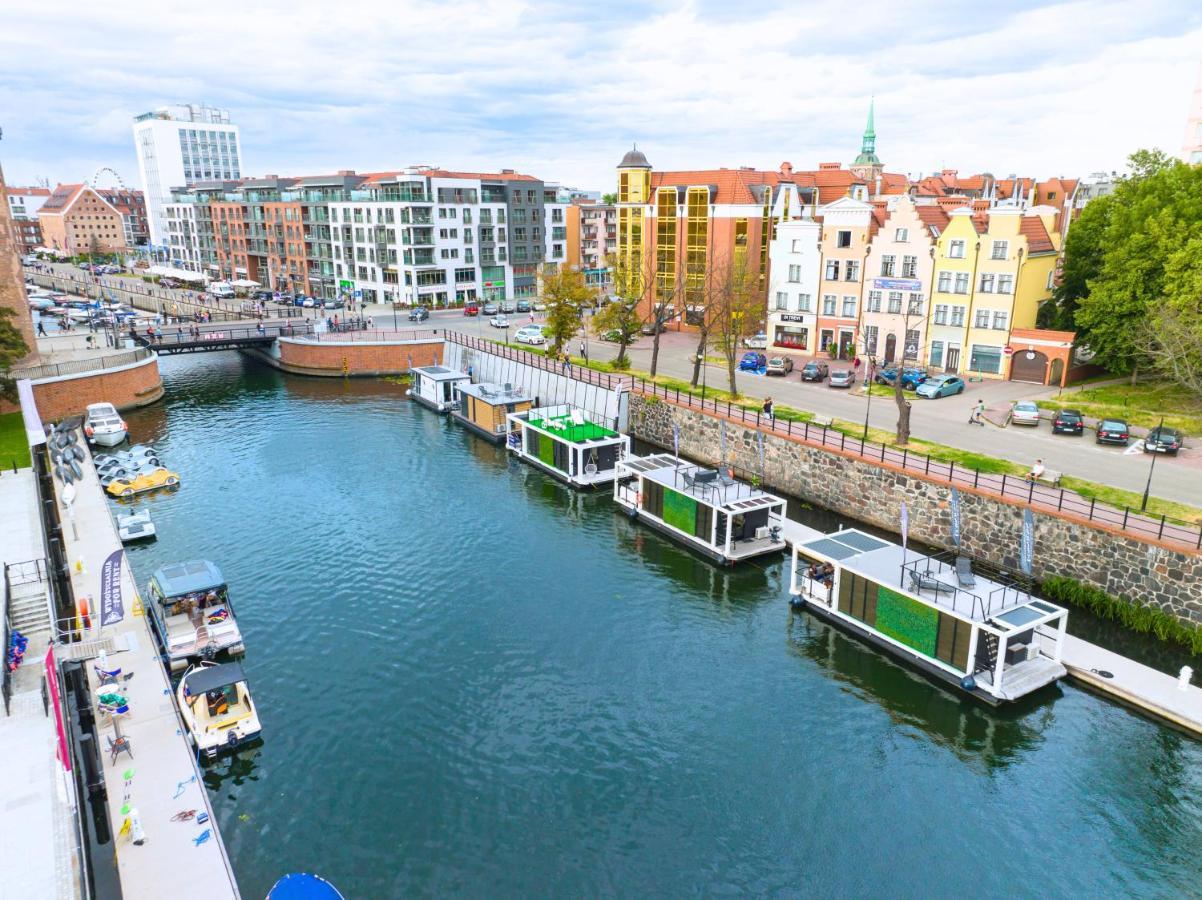 Domy Na Wodzie - La Mare Motlava Houseboats With Sauna By Downtown Apartments Gdansk Bagian luar foto