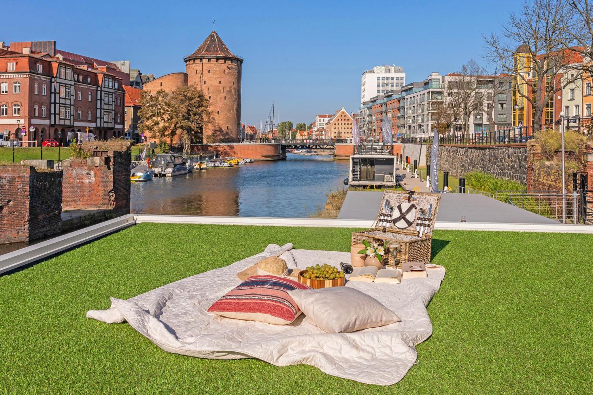Domy Na Wodzie - La Mare Motlava Houseboats With Sauna By Downtown Apartments Gdansk Bagian luar foto