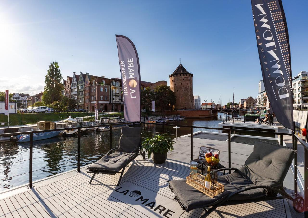 Domy Na Wodzie - La Mare Motlava Houseboats With Sauna By Downtown Apartments Gdansk Ruang foto